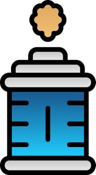 Tear Gas Vector Icon Design
