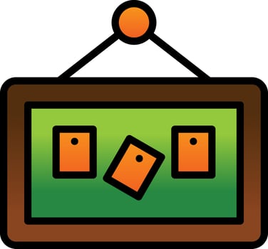 Pinboard Vector Icon Design