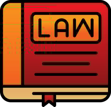 Law Book Vector Icon Design