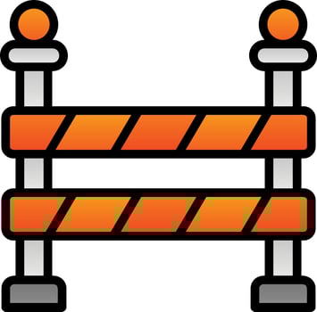 Police Line Vector Icon Design
