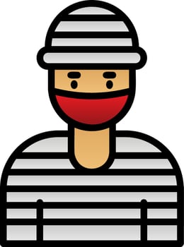 Robber Vector Icon Design