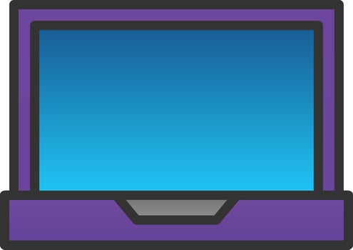 Laptop Vector Icon Design