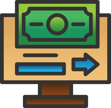 Online Payment Vector Icon Design