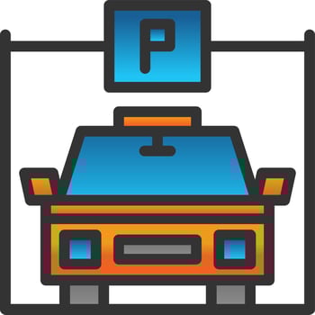 Parking Vector Icon Design