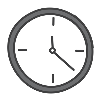 Aesthetic Wall clock Bullet Journal Back To School png