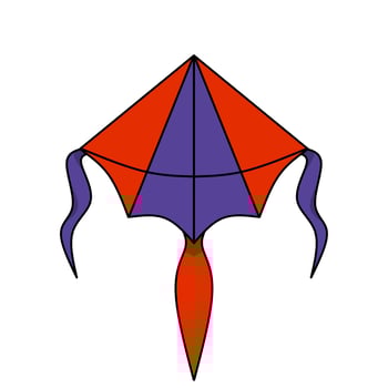 kite icon, simple icon for your various design needs vector