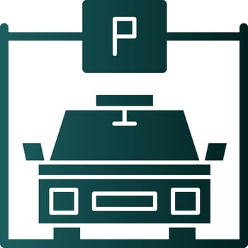 Parking Vector Icon Design