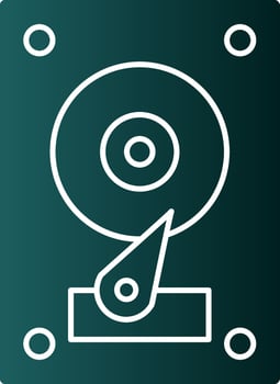 Hard Disk Vector Icon Design