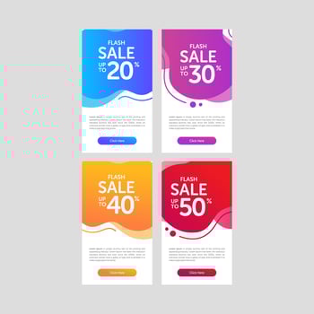Modern and Colorful Fluid Banner Sale vector