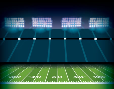 American Football Stadium and Field Background Illustration vector