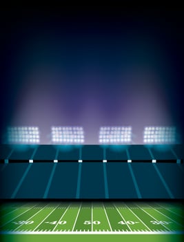 American Football Field Stadium Background Illustration vector