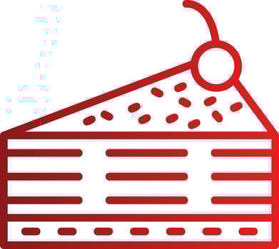 Cake Slice Vector Icon