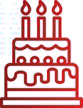 Birthday Cake Vector Icon