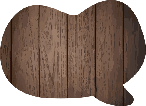 Wooden Speech Bubble Crop-out Icon png