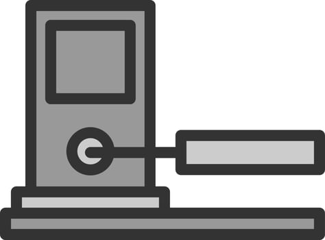 Toll Road Vector Icon Design