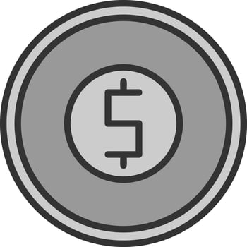 Coin Vector Icon Design