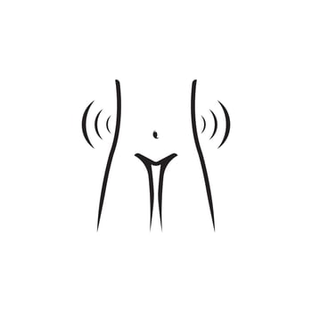 stomach ache or diarrhea logo or icon simple vector illustration design