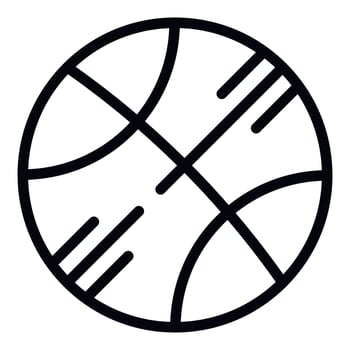 Basketball student club icon outline vector. Education school vector