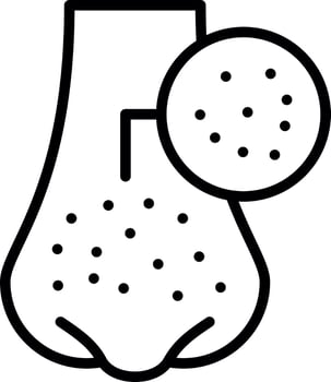 Blackhead Vector Icon Design