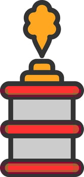 Tear Gas Vector Icon Design