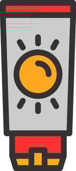 Sunblock Vector Icon Design