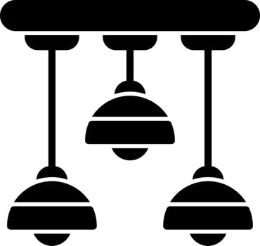 Ceiling Light Vector Icon Design
