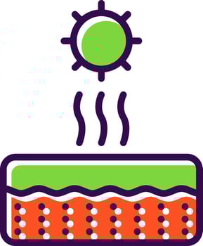 UV Protection Vector Icon Design