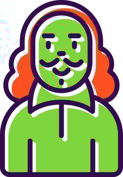 Shakespeare Vector Icon Design