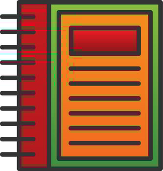 Notebook Vector Icon Design
