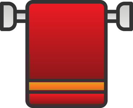 Towel Rack Vector Icon Design