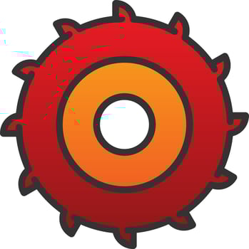 Circular Saw Vector Icon Design