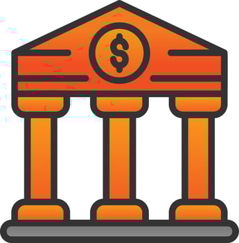 Court House Vector Icon Design