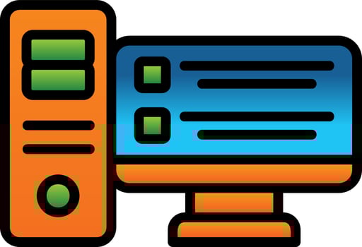 Computer Vector Icon Design
