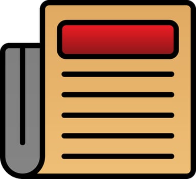 Journalism Vector Icon Design