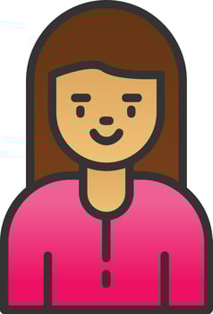 Girl Vector Icon Design