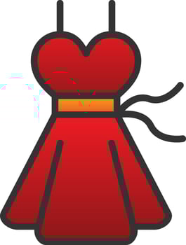 Dress Vector Icon Design