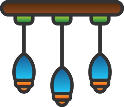 Chandelier Vector Icon Design