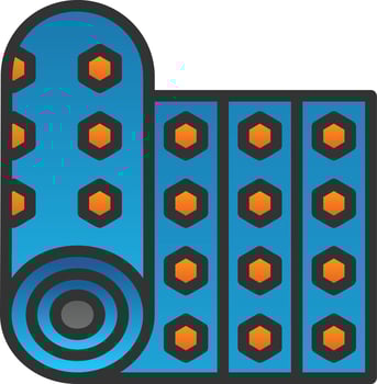 Sleeping Mat Vector Icon Design