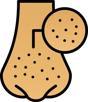 Blackhead Vector Icon Design