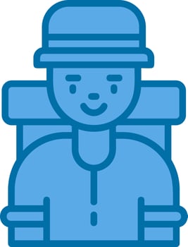 Traveller Vector Icon Design