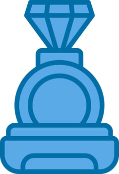 Diamond Ring Vector Icon Design
