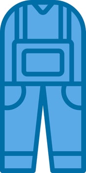 Coverall Vector Icon Design