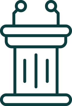 Tribune Vector Icon Design