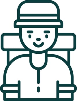 Traveller Vector Icon Design
