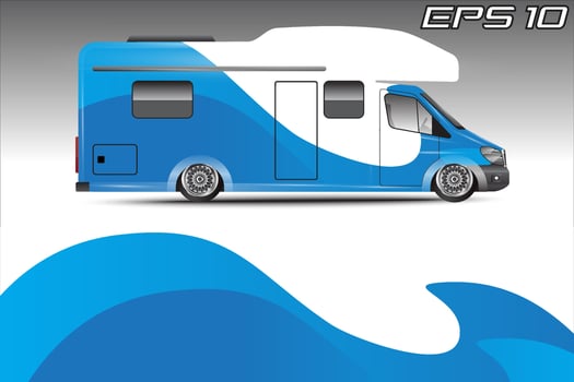Livery background designs for camper car wraps and more vector