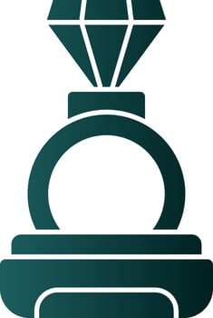 Diamond Ring Vector Icon Design