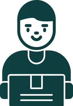 Deliveryman Vector Icon Design