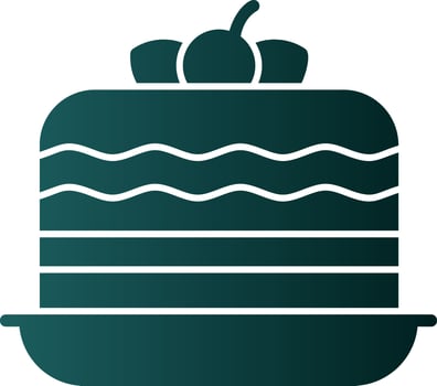 Cake Vector Icon Design