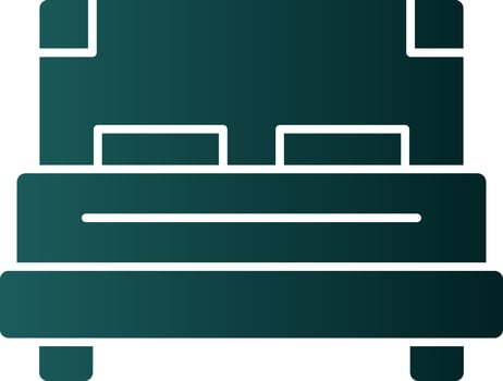 Double Bed Vector Icon Design