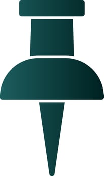 Push Pin Vector Icon Design